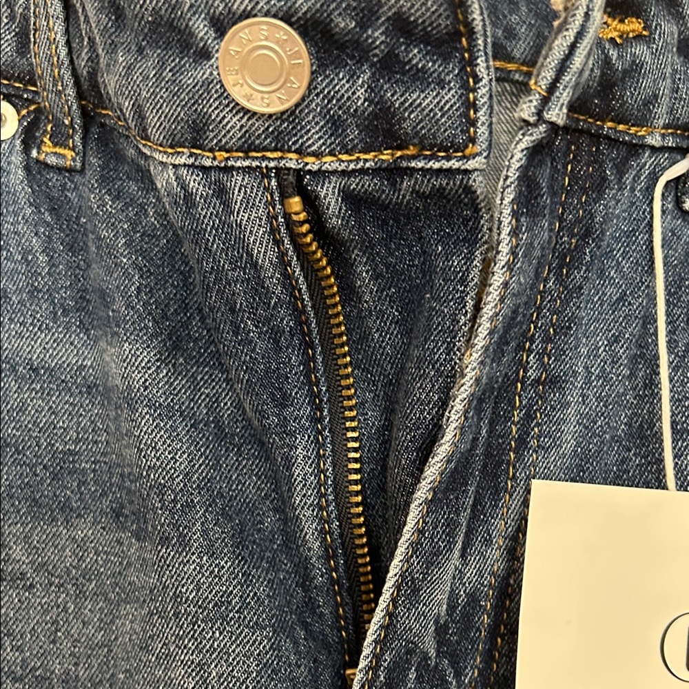 Wide Leg Dark Wash Jeans with Tag - Picture 3 of 9